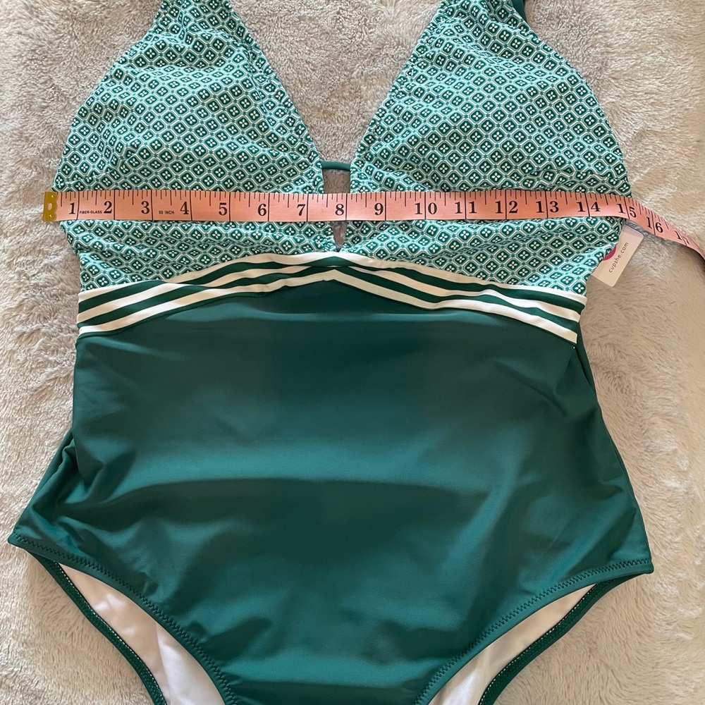 NWT Cupshe Peacock Plunge - Picture 3 of 6